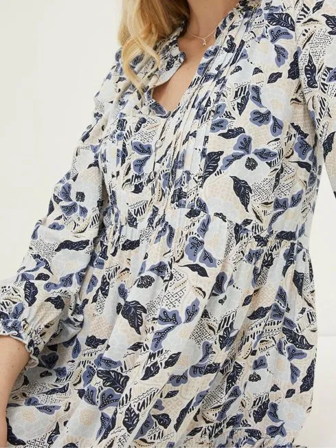 Women Fatface Dresses Cream Neema Batik Flowers Dress Women Fatface Dresses Cream Neema Batik Flowers Dress