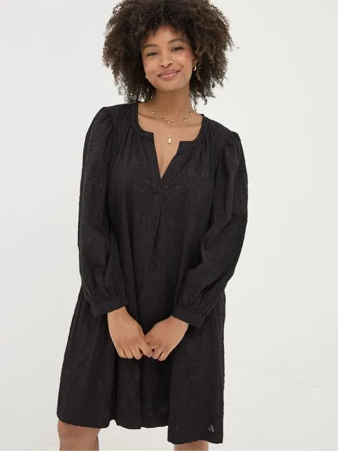 Women Fatface Dresses With Pockets Anona Black Swing Dress
