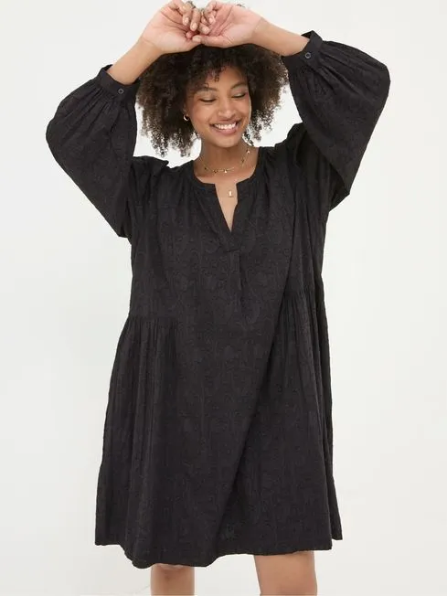 Women Fatface Dresses With Pockets Anona Black Swing Dress