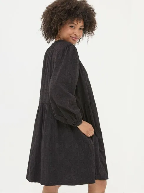 Women Fatface Dresses With Pockets Anona Black Swing Dress