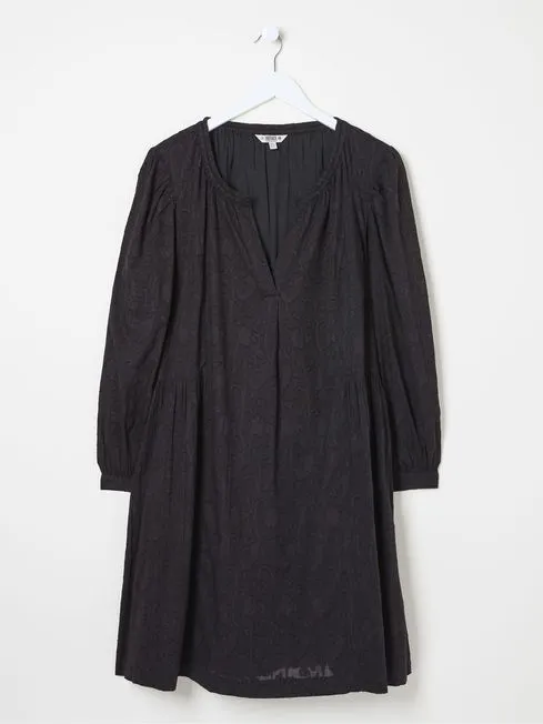 Women Fatface Dresses With Pockets Anona Black Swing Dress