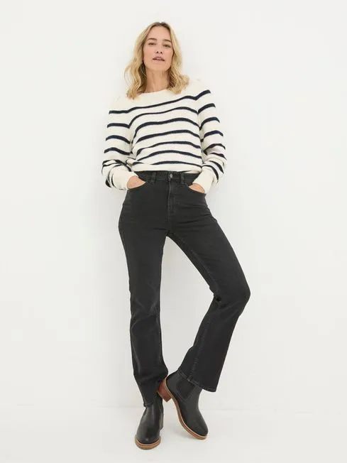 Women Fatface Jeans Brooke Black Bootcut Jeans