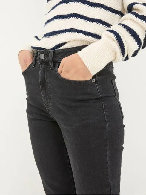 Women Fatface Jeans Brooke Black Bootcut Jeans
