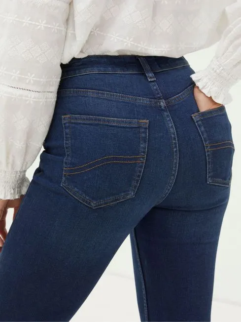 Women Fatface Jeans Brooke Dark Blue Bootcut Jeans