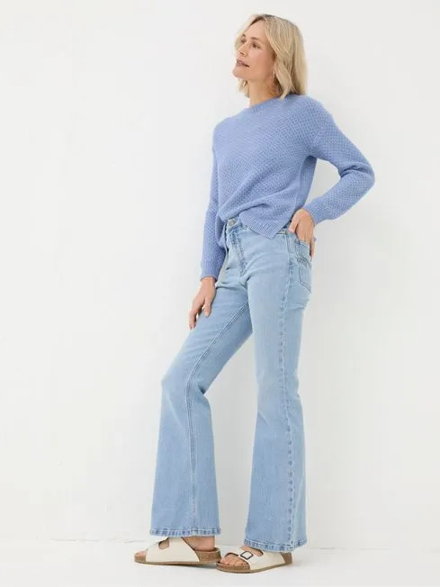 Women Fatface Jeans Farah Blue Flare Jeans