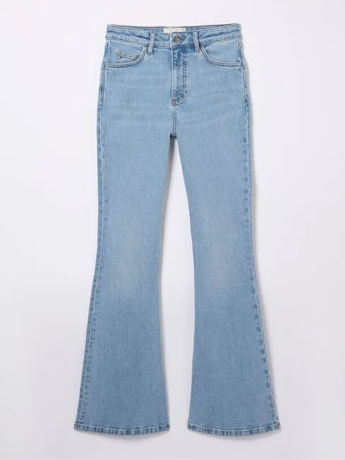 Women Fatface Jeans Farah Blue Flare Jeans Women Fatface Jeans Farah Blue Flare Jeans