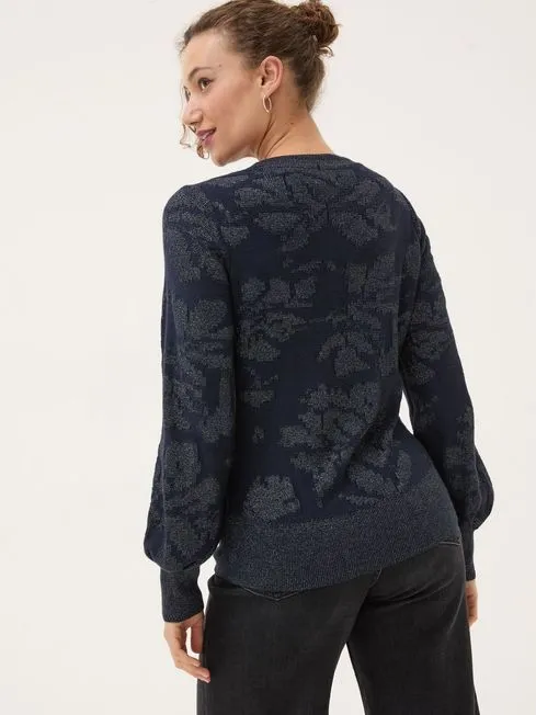 Women Fatface Knitwear Dark Navy Dark Skies Jacquard Jumper Women Fatface Knitwear Dark Navy Dark Skies Jacquard Jumper