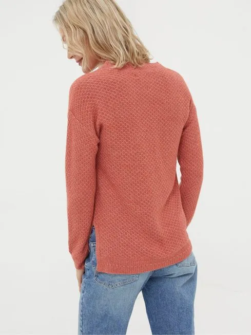 Women Fatface Knitwear Ellie Red Jumper Women Fatface Knitwear Ellie Red Jumper