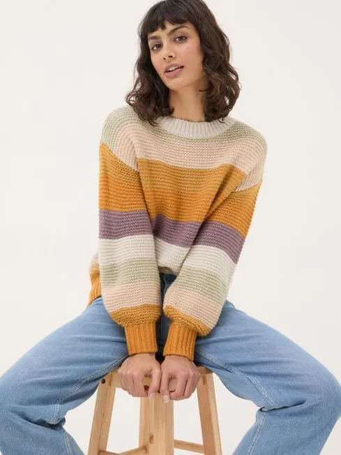 Women Fatface Knitwear Multi Equinox Stripe Jumper Women Fatface Knitwear Multi Equinox Stripe Jumper