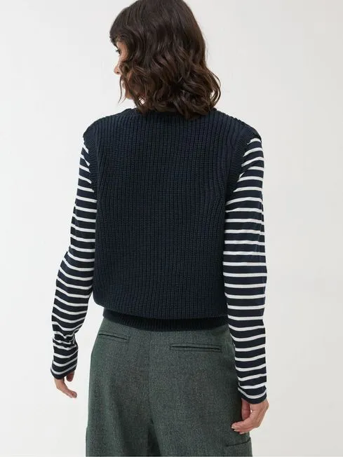 Women Fatface Knitwear Navy Heidi 2in1 Tank Jersey Women Fatface Knitwear Navy Heidi 2in1 Tank Jersey
