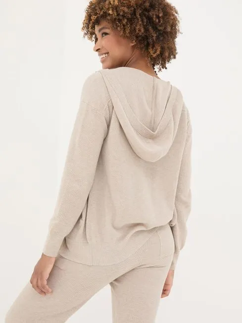 Women Fatface Loungewear Oatmeal Lounge Zip Up Hoodie Women Fatface Loungewear Oatmeal Lounge Zip Up Hoodie