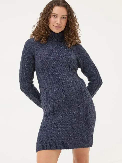 Women Fatface Midi Dresses Navy Alicia Knit Dress Women Fatface Midi Dresses Navy Alicia Knit Dress