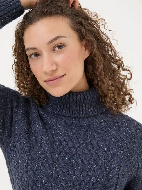 Women Fatface Midi Dresses Navy Alicia Knit Dress Women Fatface Midi Dresses Navy Alicia Knit Dress