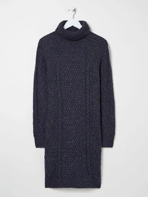 Women Fatface Midi Dresses Navy Alicia Knit Dress Women Fatface Midi Dresses Navy Alicia Knit Dress