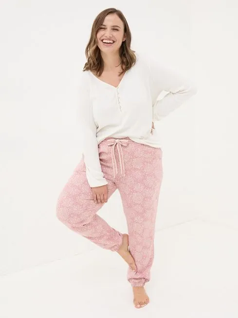 Women Fatface Pajamas and Nightwear Cora Pink Floral 100 Cotton Pyjama Bottoms Women Fatface Pajamas and Nightwear Cora Pink Floral 100 Cotton Pyjama Bottoms