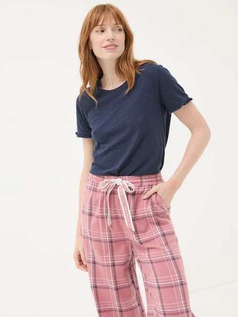 Women Fatface Pajamas and Nightwear Felicity Navy Felicity Pyjama Top