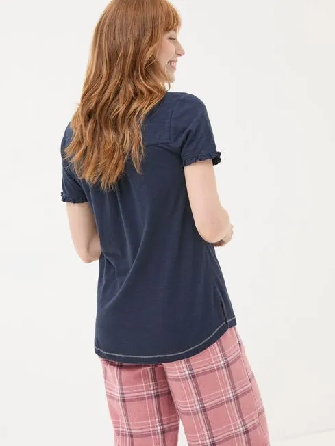 Women Fatface Pajamas and Nightwear Felicity Navy Felicity Pyjama Top Women Fatface Pajamas and Nightwear Felicity Navy Felicity Pyjama Top