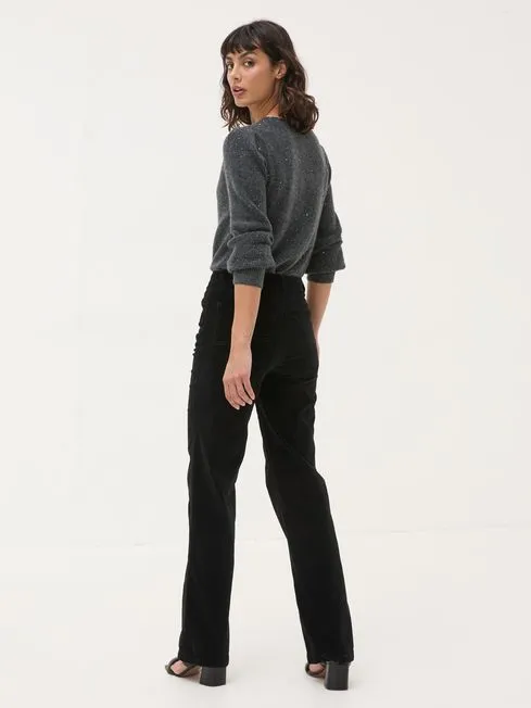 Women Fatface Pants and Leggings Black Elise Velvet Trousers Women Fatface Pants and Leggings Black Elise Velvet Trousers