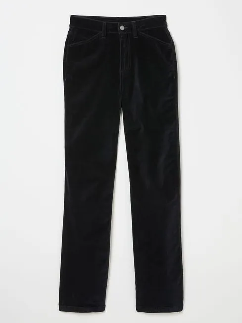 Women Fatface Pants and Leggings Black Elise Velvet Trousers Women Fatface Pants and Leggings Black Elise Velvet Trousers