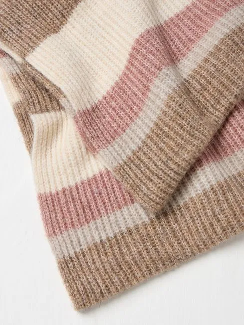 Women Fatface Scarves Natural Colourblock Snood Scarf Women Fatface Scarves Natural Colourblock Snood Scarf