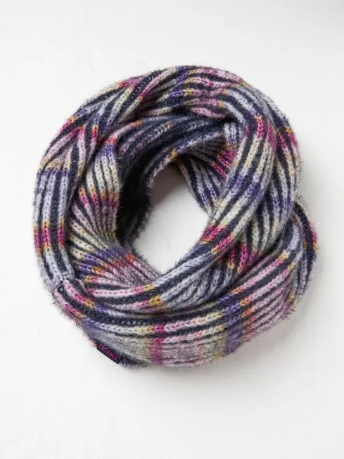 Women Fatface Scarves Navy Spacedye Snood