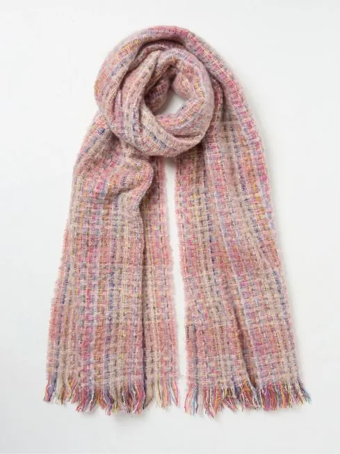 Women Fatface Scarves Penny Multi Check Scarf