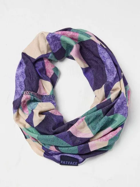 Women Fatface Scarves Retro Multi Use Snood