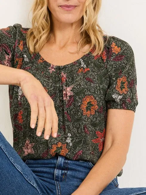 Women Fatface Shirts and Blouses Black Tayana Blouse Women Fatface Shirts and Blouses Black Tayana Blouse