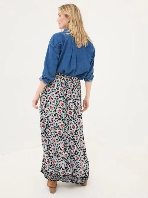 Women Fatface Skirts Arabella Black Wild Floral Midi Skirt Women Fatface Skirts Arabella Black Wild Floral Midi Skirt