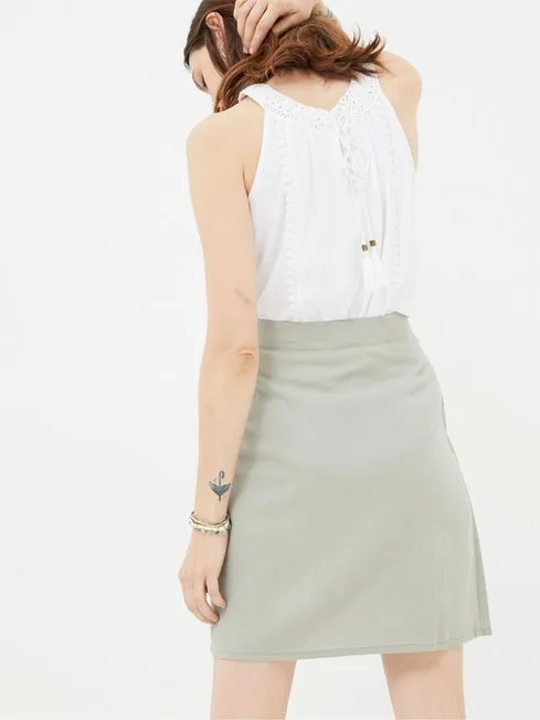 Women Fatface Skirts Mia Green Linen Blend Skirt