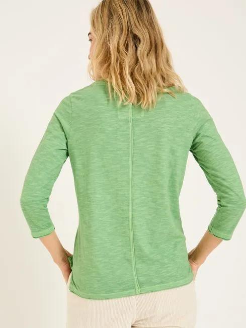 Women Fatface Tops and TShirts Aster Light Green 100 Organic Cotton 34 Sleeve TShirt Women Fatface Tops and TShirts Aster Light Green 100 Organic Cotton 34 Sleeve TShirt