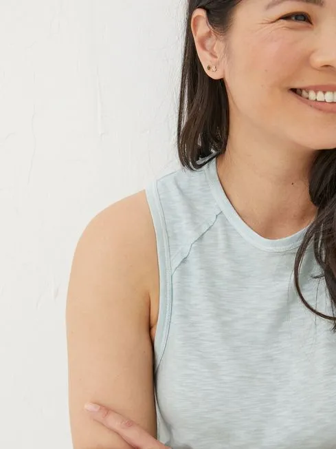 Women Fatface Tops and TShirts Ione Blue Vest Women Fatface Tops and TShirts Ione Blue Vest