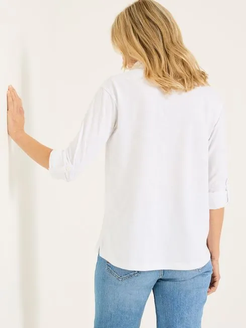 Women Fatface Tops and TShirts Paige White 100 Organic Cotton Jersey Shirt Women Fatface Tops and TShirts Paige White 100 Organic Cotton Jersey Shirt