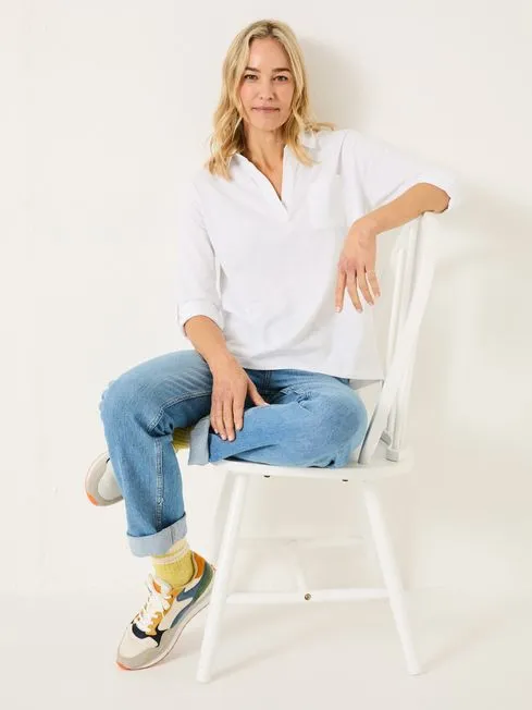 Women Fatface Tops and TShirts Paige White 100 Organic Cotton Jersey Shirt Women Fatface Tops and TShirts Paige White 100 Organic Cotton Jersey Shirt