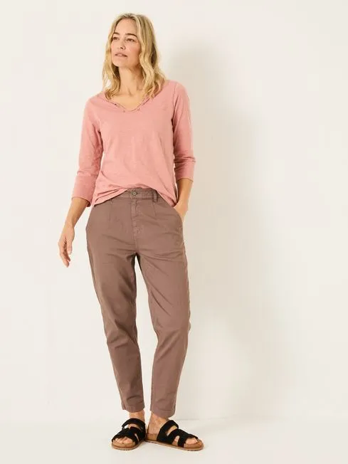 Women Fatface Tops and TShirts Porter Nude Pink 100 Organic Cotton TShirt Women Fatface Tops and TShirts Porter Nude Pink 100 Organic Cotton TShirt