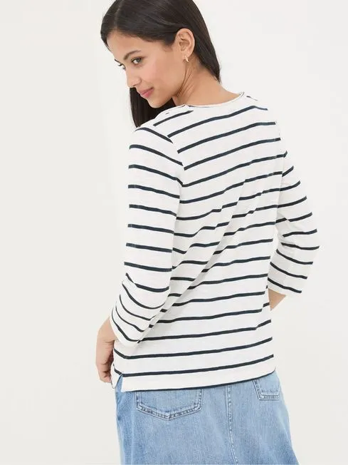 Women Fatface Tops and TShirts Porter White Stripe TShirt Women Fatface Tops and TShirts Porter White Stripe TShirt