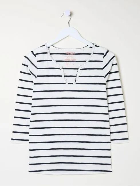 Women Fatface Tops and TShirts Porter White Stripe TShirt Women Fatface Tops and TShirts Porter White Stripe TShirt