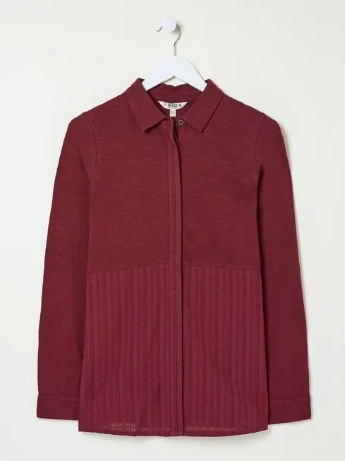 Women Fatface Tops and TShirts Sammy Burgundy Red Shirt Tunic Women Fatface Tops and TShirts Sammy Burgundy Red Shirt Tunic