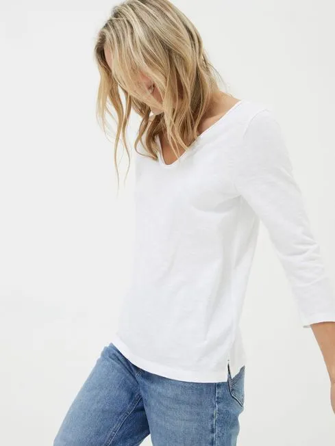Women Fatface Tops and TShirts White Porter TShirt