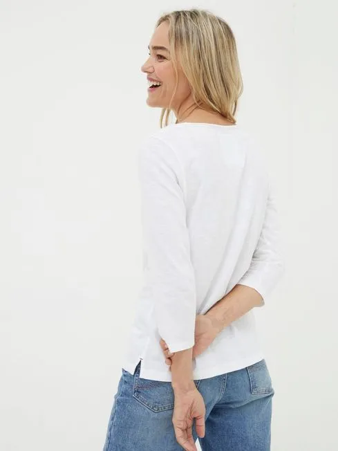 Women Fatface Tops and TShirts White Porter TShirt