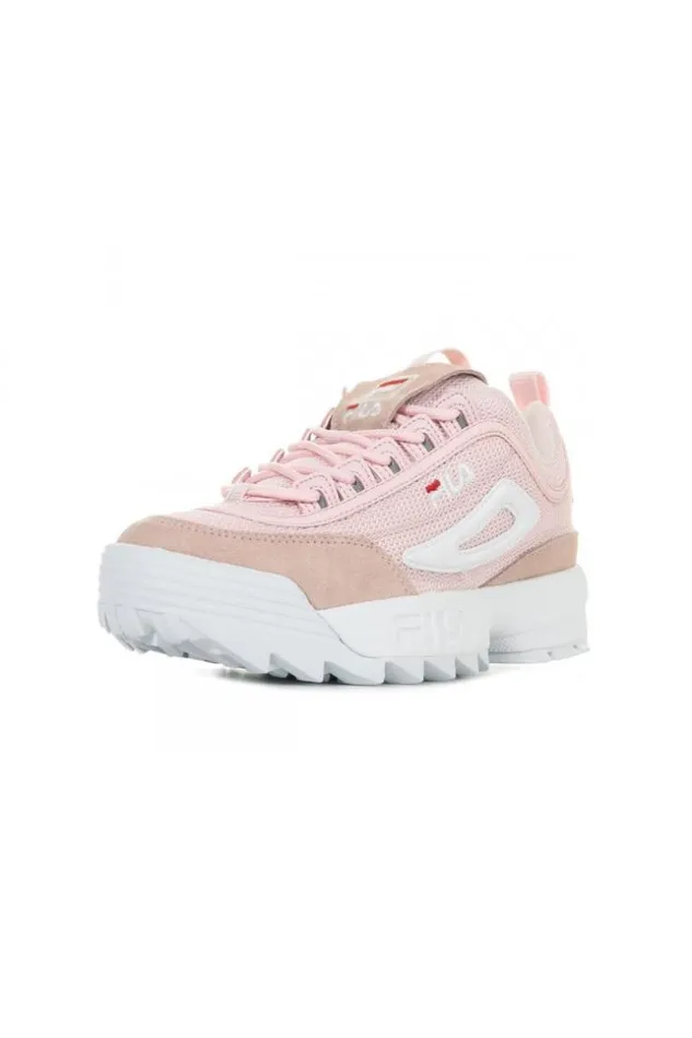 Women Fila Disruptor Mesh Low Woman Chalk Pink Brentiny Paris Sneakers