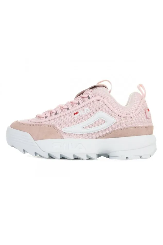 Women Fila Disruptor Mesh Low Woman Chalk Pink Brentiny Paris Sneakers
