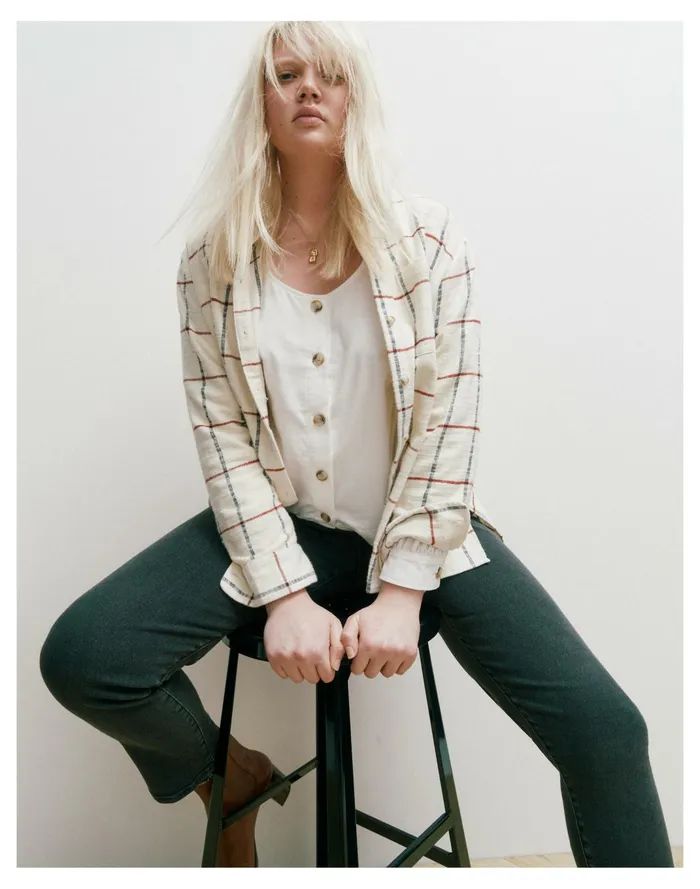 Women Flannel Oversized Ex Boyfriend Shirt In Windowpane Rusty Torch Madewell Tops and Shirts Women Flannel Oversized Ex Boyfriend Shirt In Windowpane Rusty Torch Madewell Tops and Shirts