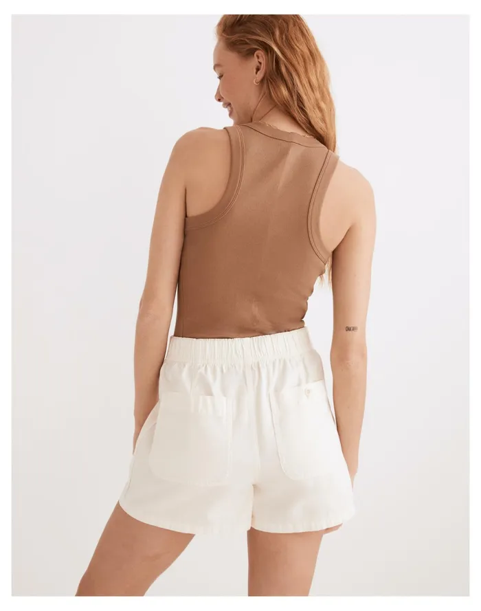 Women Garment Dyed Pull On Utility Shorts Vintage Canvas Madewell Shorts Women Garment Dyed Pull On Utility Shorts Vintage Canvas Madewell Shorts