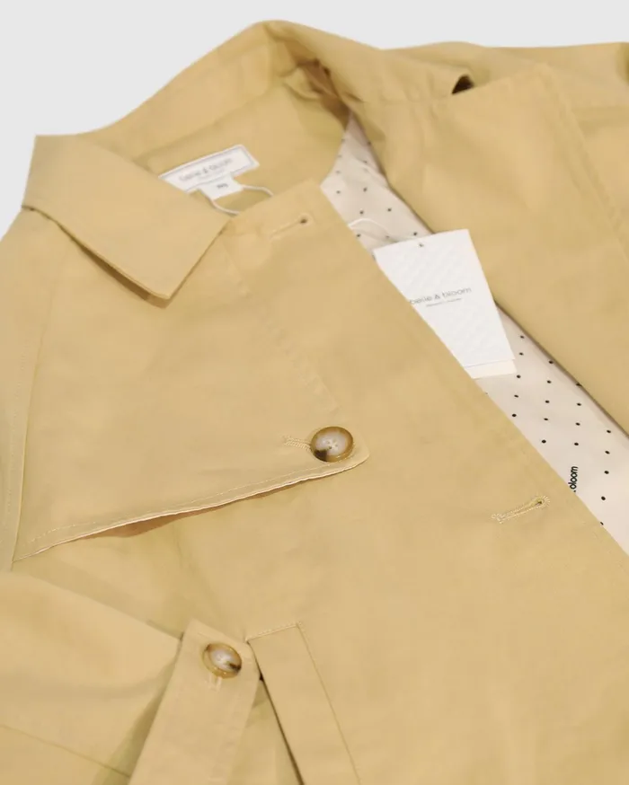 Women Girls Belle and Bloom Matilda Cropped Trench Coat 8211 Khaki