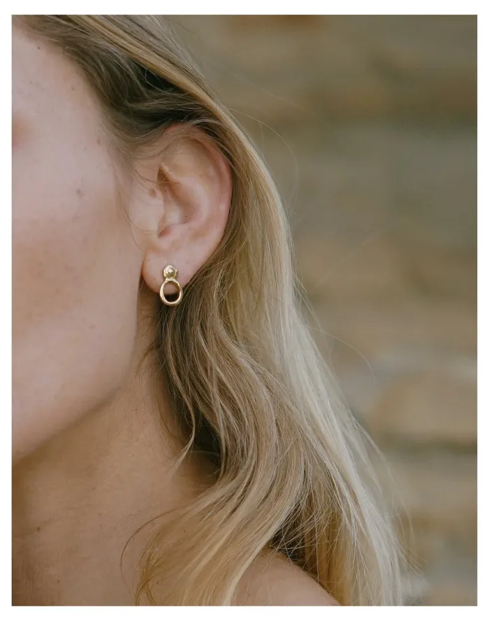 Women Goldeluxe Jewelry Oracle Stud Earrings Brass Madewell Earrings Women Goldeluxe Jewelry Oracle Stud Earrings Brass Madewell Earrings