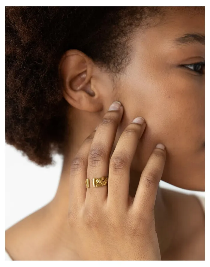 Women Goldeluxe Jewelry Traveler Ring Brass Madewell Rings Women Goldeluxe Jewelry Traveler Ring Brass Madewell Rings