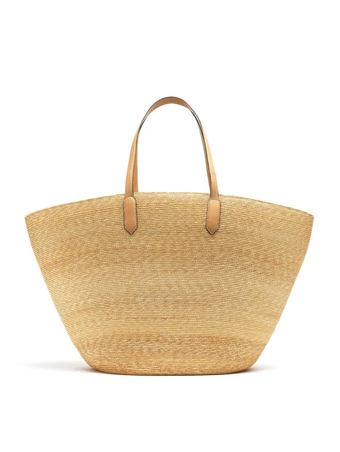Women Handbags Oscar De La Renta Large Tulip Raffia Tote Natural Women Handbags Oscar De La Renta Large Tulip Raffia Tote Natural