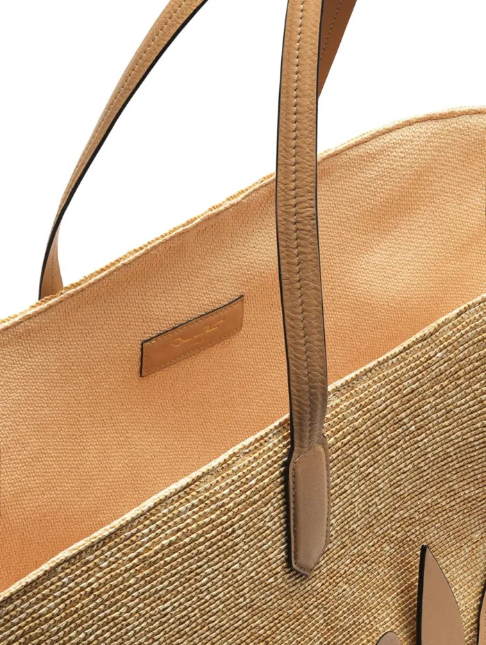 Women Handbags Oscar De La Renta Large Tulip Raffia Tote Natural Women Handbags Oscar De La Renta Large Tulip Raffia Tote Natural