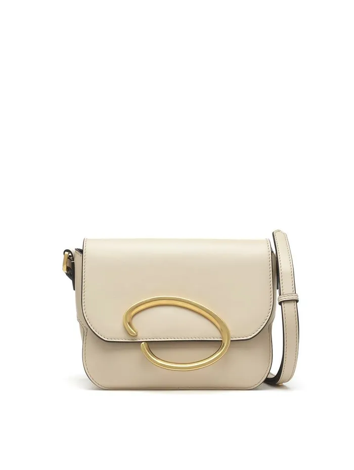 Women Handbags Oscar De La Renta Oath Shoulder Bag Almondgold